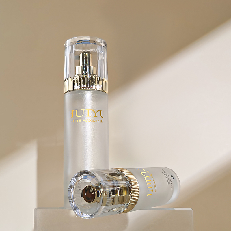 cosmetics skin serum frost glass cream matt light gold