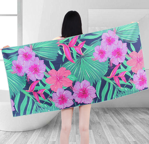 Rectángulo de Navidad Flamingo Impreso Microfibra Torre de <span class=keywords><strong>playa</strong></span> Súper absorbente de agua y sin arena Reciclado para uso en la natación Todas las estaciones - Product Image 3