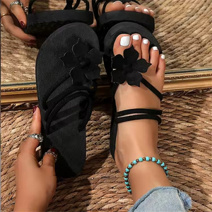 2026 Trend Popular Casual Flat Bottomed Beach Sandals Comfortable Soft Flip Flops for Women and Ladies for Summer - Product Image 1
