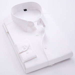 <span class=keywords><strong>Camisa</strong></span> de <span class=keywords><strong>Traje</strong></span> Entallada de Manga Corta/Larga para Hombre, Estilo Formal de Negocios, Color Blanco, <span class=keywords><strong>Azul</strong></span> <span class=keywords><strong>y</strong></span> Negro, para Primavera, Verano <span class=keywords><strong>y</strong></span> Otoño - Product Image 2