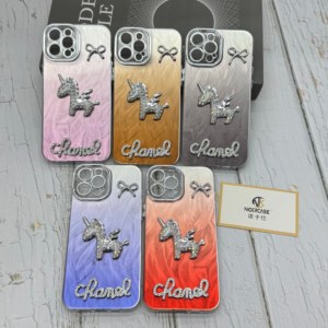 Custodia per telefono Lady Design per Android, con <span class=keywords><strong>unicorno</strong></span> 3D, sottile, in TPU+PC, superficie tattile antiscivolo, creativa e alla moda - Product Image 2