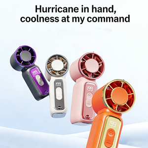 Nuevo mini ventilador de mano recargable, de bolsillo, de alta potencia, portátil, con turbina de alta velocidad. - Product Image 3