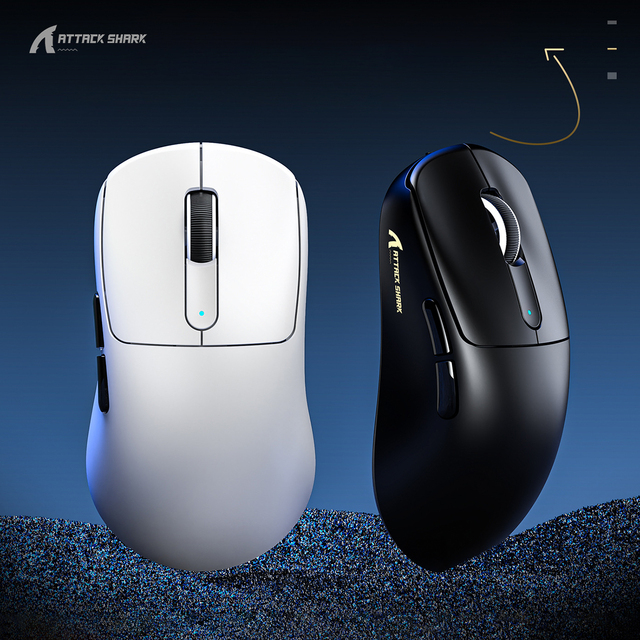 Attack Shark V5 PAW3950 3 Mode BT Wired 2.4G RGB Gaming Wireless 8K Mouse