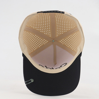 Gorra de Golf Personalizada de 5 Paneles con Logotipo Bordado en 3D, Impermeable, con Orificios de Ventilación Cortados con Láser, Transpirable, Estilo Urbano