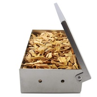Barbecue En Acier Inoxydable Viande Saveur Fumée Fumer Fumoir pour Charbon De Bois Barbecue À Gaz