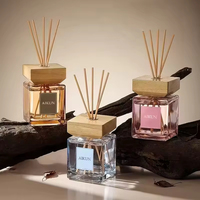 Diffuseur de parfum d'intérieur Aikun de luxe en verre de haute qualité 200 ml, longue durée, écologique, sans BPA, avec bâtonnets en fibre pour une fragrance fraîche DIY