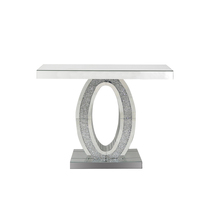 Table de salon moderne de style nouveau, table console miroir scintillante et miroir