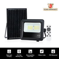 Projecteur solaire portable KCD pour extérieur, IP67, 400W/1000W, rechargeable, à LED