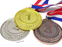 Médailles personnalisées Médailles Football Running Rugby Baseball Football Métal Sports Médaille d'or Ruban Sport Trophées et médailles vierges