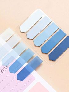 Notas Adhesivas de PET de Color Sólido, Paquete de 100, para Estudiantes y Oficina, Etiquetas Adhesivas de Índice de Color, Indicador de Flecha, Atractivas - Product Image 5