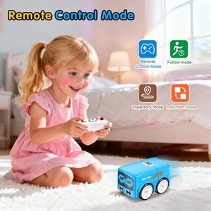 Coche de Juguete con Control Remoto Mágico Mini, Sensor Inteligente, Modo de Seguimiento de Trayectoria, Rotación RC, Vehículo con Luces LED de Expresión - Product Image 2