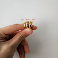 Großhandel Edelstahl 18K Vergoldete Klassische Damen Einfache Schlichte Minimalistische Geometrische Band Dünne Breite Kuppel Stapelbare Ringe