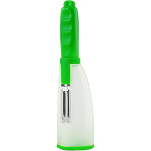 Eco-Friendly Plastic Fruit & <b>Vegetable</b> Peeler with Container and Slicer <b>Chopper</b>-Kitchen Accessory - Product Image 2
