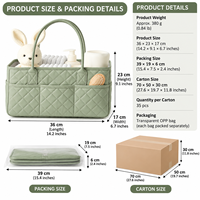 Sac à langer matelassé multifonctionnel à motif losanges, grande capacité, sac de maman portable pour biberons et couches