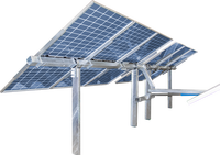 Support de montage au sol solaire inclinable réglable, structure de support de montage au sol pour station d'énergie solaire