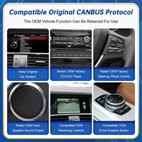 Autoradio compatible CarPlay sans fil, écran Linux haute définition 10,25/12,3 pouces pour BMW X3/X4 11-16