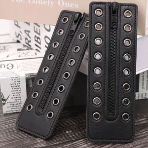 Pu Leather <b>Boot</b> Shoelaces Insecustomtieless <b>Lace</b> up Zipper <b>Laces</b> 8 Eyelet for <b>Boots</b> Shoes Waterproof Apparel Accessories - Product Image 6