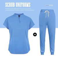 Ensemble de tenue médicale tricotée élastique pour hommes - Anti-plis, respirant, écologique, uniforme d'hôpital pour médecins, OEM