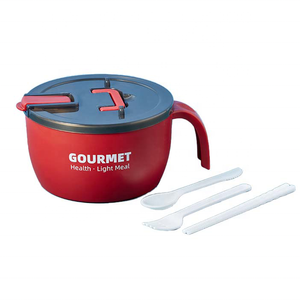 Tốt Nhất Bán 1300Ml Leakproof 304 Thép Không Gỉ Microwavable Mì Ăn Liền Bát Với Nắp Cống Lỗ Trẻ Em Bento Hộp Container - Product Image 1