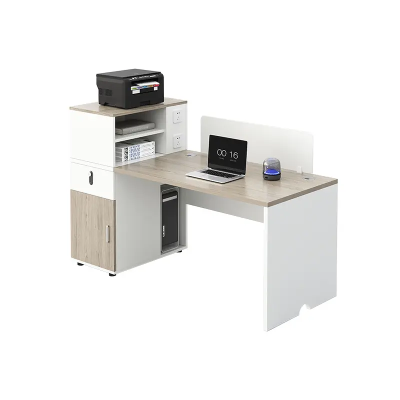 Staff desk and chair combination modern simple staff screen booth office routine four-person workstation