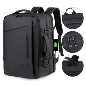Laptop Backpack for Travel Business Daily Use Waterproof <b>USB</b> Charging Port Expandable Travel Backpack Men's Large Capacity - Product Image 1