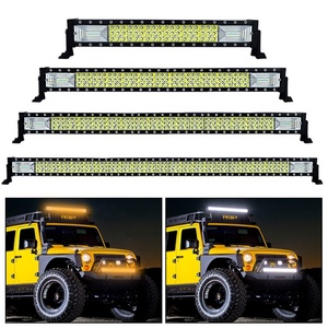 ไฟ LED บาร์ 270W 405W 540W 675W ขนาด 21 นิ้ว 31 นิ้ว 42 นิ้ว 52 นิ้ว สำหรับรถบรรทุกออฟโรด ไฟตัดหมอก LED 4x4 สีขาว สีเหลือง ไฟแฟลช สำหรับรถฟอร์ด เรนเจอร์ - Product Image 5
