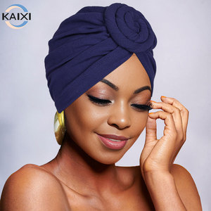 Turban africain en satin pour <span class=keywords><strong>femme</strong></span>, bonnet <span class=keywords><strong>chimio</strong></span> pour perte de cheveux – Idéal pour l'<span class=keywords><strong>hiver</strong></span> et les fêtes, pré-tricoté et ajustable - Product Image 3