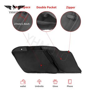 สำหรับ Harley Touring flhtkl flhxs flhx <span class=keywords><strong>Road</strong></span> <span class=keywords><strong>King</strong></span> Glide EFI 2014พิเศษ<span class=keywords><strong>2018</strong></span>รถจักรยานยนต์ไนลอน saddlebag ซับกระเป๋าภายในถ้วย - Product Image 4