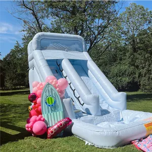 Rental Equipment Wedding Bouncer Water Slide All White Slide Combo Inflatable White Bounce