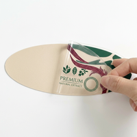 Etiqueta Transparente Personalizada de Doble Cara, Adhesivo PET para Exhibición Frontal y Trasera, Etiqueta Transparente Impermeable para Embalaje, Fábrica de Etiquetas