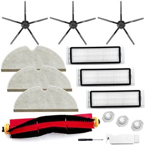 Kit de pièces de rechange pour Roborock E20 <span class=keywords><strong>E25</strong></span> E35 Xiaomi <span class=keywords><strong>Robot</strong></span> 1 : 1 brosse principale, 3 filtres, 3 brosses latérales, 3 chiffons de nettoyage, 3 filtres de réservoir d'eau - Product Image 1