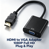 Brandneuer HDTV zu VGA 1080P Video-Adapter mit 3,5mm Audio-Stromanschluss Kundenspezifisches OEM für Laptop PC TV-Box Desktop-Projektor