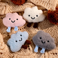 Nouvelle Broche Multifonctionnelle Décorative en Peluche Grande Nuage Mignonne et Créative, Pendentif, Pince à Cheveux, Porte-clés