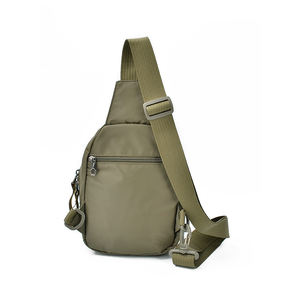 사용자 정의 하이 퀄리티 USB 충전 포트 스포츠 도난 방지 나일론 어깨 가슴 가방 작은 크로스 바디 전술 방수 슬링 백 - Product Image 4