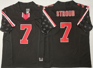 2025 fútbol americano universitario Ohio State10 # SAYIM 18 # HOWARD 2 # DOWNS 4 # SMITH 33 # SAWYER 1 # JUDKINS 7 # STROUD camisetas cosidas - Product Image 3