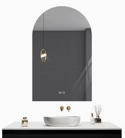 Miroir de Maquillage Intelligent Mural LED, Anti-Buée avec Interrupteur Tactile, Grossissement 3X, IP44 pour Salon et Maison