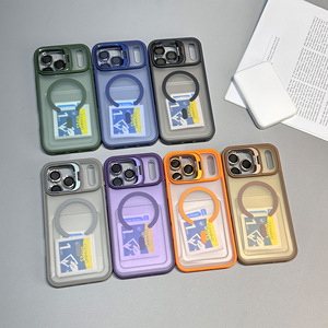 Translucent Frosted Matte Magnetic <strong>Case</strong> for iPhone 17 16 15 Pro Max, Anti-Fingerprint <strong>MagSafe</strong> <strong>Compatible</strong> Wireless Charging Cover - Product Image 1