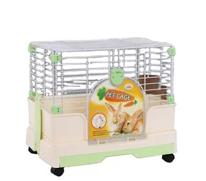 Metal wire cage beautiful folding rabbit cage bp 205 Aotong Rascal small animals cage for rabbit guinea pig