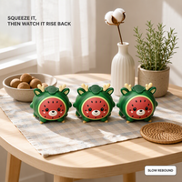 Jouets anti-stress Squishy à remontée lente, Squishies Pastèque et Cerf, Vente en gros, Logo personnalisé OEM, Jouets à presser TONGXIN