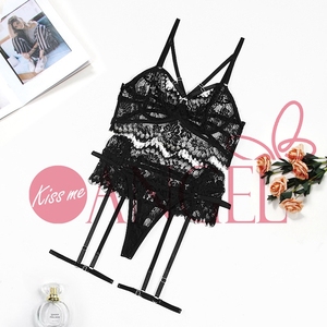 Lencería Sexy KISS ME ANGEL, Conjunto <span class=keywords><strong>de</strong></span> Brasier y Bragas Sexy Negro con Encaje Transparente y Decoración <span class=keywords><strong>de</strong></span> Pestañas, <span class=keywords><strong>Imágenes</strong></span> <span class=keywords><strong>de</strong></span> <span class=keywords><strong>Chicas</strong></span> Lindas y <span class=keywords><strong>Sexys</strong></span> - Product Image 6