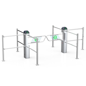 โรงงานตรวจสอบอัตโนมัติ QR รหัสระบบการควบคุมการเข้าถึงเครื่องอ่านบัตรใบหน้ารับรู้สวิงประตู Barrier - Product Image 4