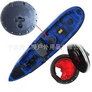 Kayak Individual para 3 Personas, Material de Casco de PVC para Ríos, Garantía de 1 Año, con Accesorio de Escotilla Redonda Abatible de 8 Pulgadas - Product Image 3