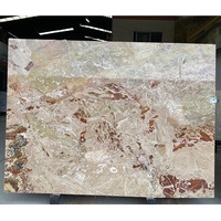 Carreaux de marbre poli sur mesure en pierre naturelle de luxe Monet Garden pour sol et murs de salle de bain