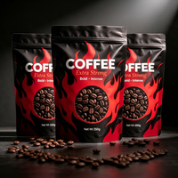 Sachet Doypack Personnalisé Mat pour Café Filtré avec Fermeture Éclair et Fenêtre, Qualité Alimentaire, Refermable, Vente en Gros Usine
