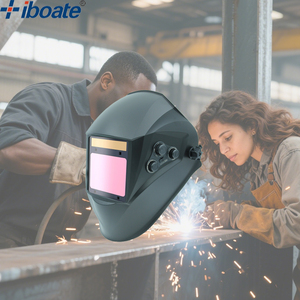 <span class=keywords><strong>Casque</strong></span> de soudage à assombrissement automatique ajusté par un bouton externe <span class=keywords><strong>Casque</strong></span> de protection par soudage laser - Product Image 3