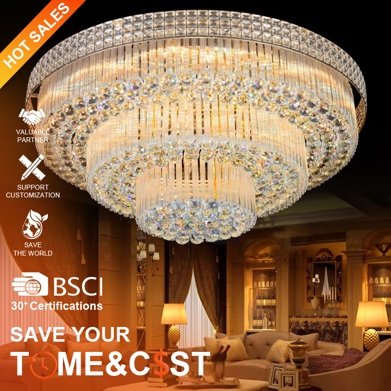 Pendant Light Livingroom Dinning Room Bedroom Ceiling Wedding Decoration Crystal Chandelier Stand Pendant Light · image 1
