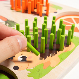 <span class=keywords><strong>Jeu</strong></span> de puzzle Montessori, hérisson, jeux de tri, mathématiques, sensorielles, puzzle d'apprentissage, jouets éducatifs pour enfants, garçons et filles - Product Image 4