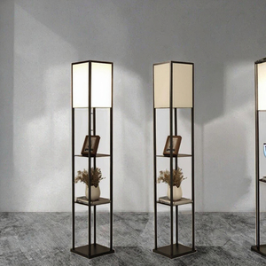 Hiện Đại LED Kệ Sắt Cơ Thể Đèn Sàn Với Màu Xanh Và Vải Bóng Râm Cho Khách Sạn Nhà Trang Trí Nội Thất-Cho Phòng Khách Phòng Ngủ Office-MQ1 - Product Image 3