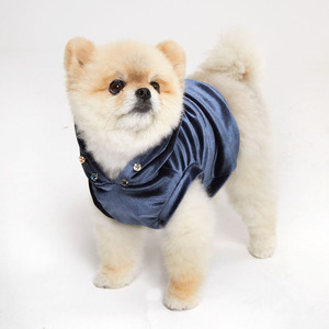 Velvet Cotton Dog & Cat <b>T</b>-<b>Shirt</b> Sleeveless Custom Pet Clothing Soft Structured Fabric Crystal Neckline Stretchable Summer - Product Image 1