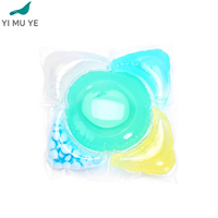 Perles de lessive florales à cinq cavités OEM/ODM, longue durée d'action sans irritation.